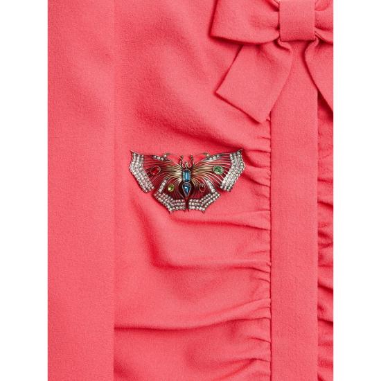 26SS 발렌티노 가라바니 브로치 8W0J0BT7YCW 3DQ SILVER BLUE - VALENTINO GARAVANI