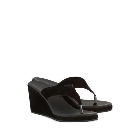 26SS 에이션트 그릭 뮬/슬리퍼 CHARYS WEDGE CROSTA BLACK - ANCIENT GREEK