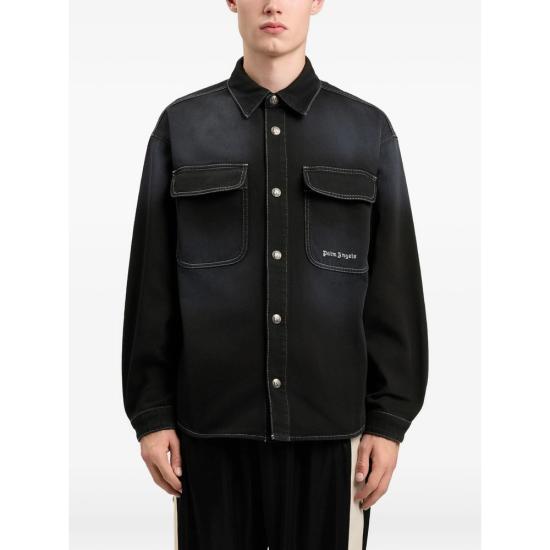 26SS 팜앤젤스 긴팔 셔츠 PMYD024S26 DEN001 1003 BLACK - PALM ANGELS