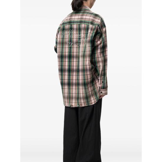 26SS 메종 미하라 야스히로 긴팔 셔츠 J16SH181 PINK PINK GREEN - MAISON MIHARA YASUHIRO