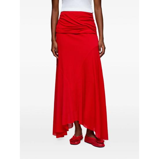26SS 가니 롱 스커트 A1090212 06P RED - GANNI