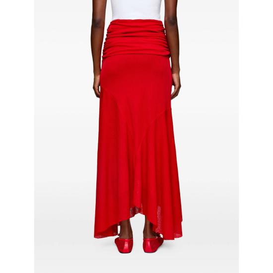 26SS 가니 롱 스커트 A1090212 06P RED - GANNI