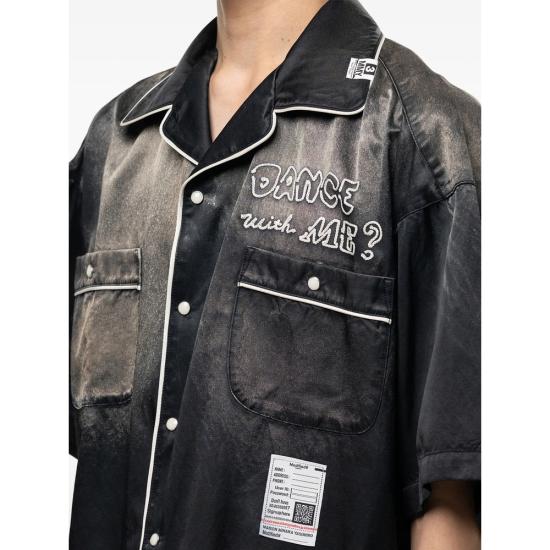 26SS 메종 미하라 야스히로 반팔 셔츠 J16SH183 BLACK BLACK GREY - MAISON MIHARA YASUHIRO
