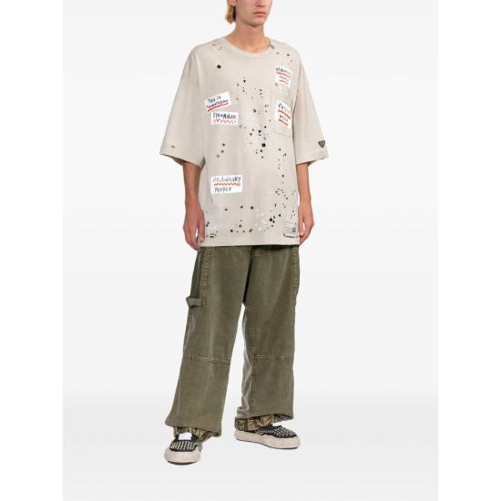 26SS 메종 미하라 야스히로 반팔 티셔츠 A16TS592 WHITE NEUTRALS SILVER - MAISON MIHARA YASUHIRO