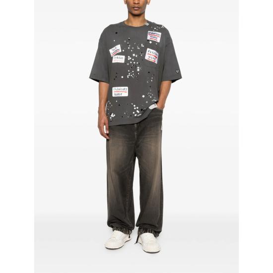 26SS 메종 미하라 야스히로 반팔 티셔츠 A16TS592 BLACK GREY - MAISON MIHARA YASUHIRO