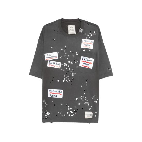 26SS 메종 미하라 야스히로 반팔 티셔츠 A16TS592 BLACK GREY