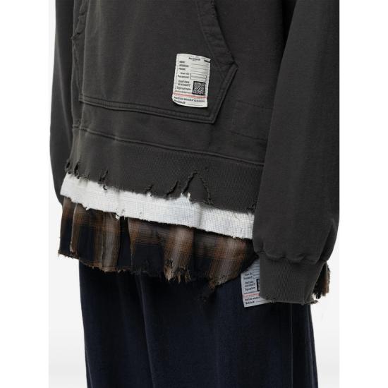26SS 메종 미하라 야스히로 후드 티셔츠 J16HD751 BLACK GREY - MAISON MIHARA YASUHIRO