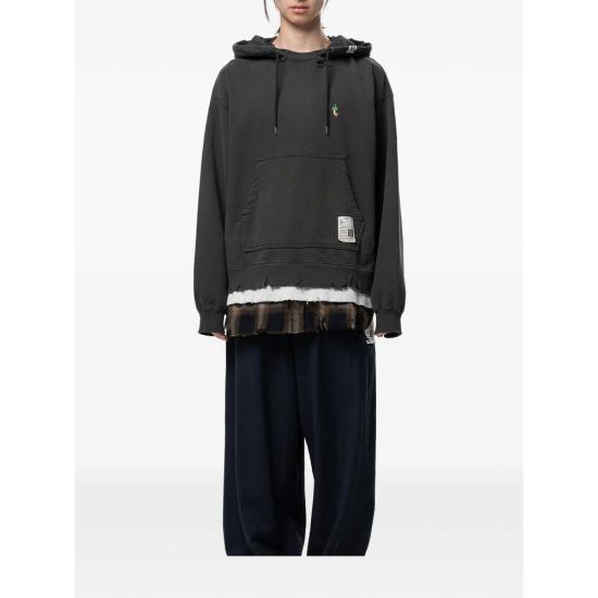 26SS 메종 미하라 야스히로 후드 티셔츠 J16HD751 BLACK GREY - MAISON MIHARA YASUHIRO