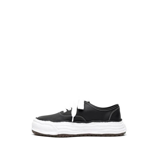 26SS 메종 미하라 야스히로 베이커 26 OG 솔 레더 로우탑 스니커즈 A16FW702 BLACK - MAISON MIHARA YASUHIRO