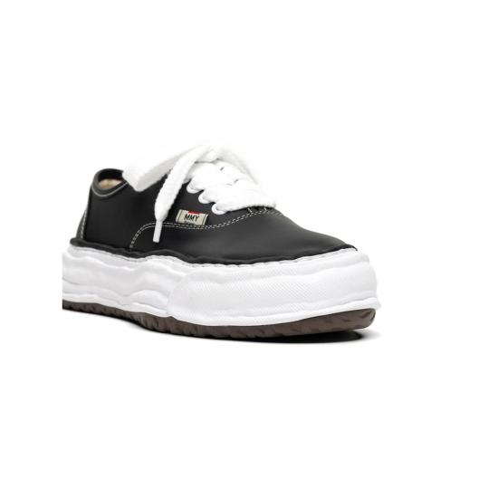 26SS 메종 미하라 야스히로 베이커 26 OG 솔 레더 로우탑 스니커즈 A16FW702 BLACK - MAISON MIHARA YASUHIRO