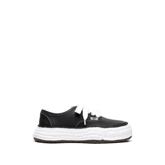 26SS 메종 미하라 야스히로 베이커 26 OG 솔 레더 로우탑 스니커즈 A16FW702 BLACK