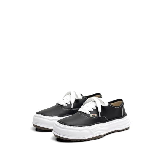 26SS 메종 미하라 야스히로 베이커 26 OG 솔 레더 로우탑 스니커즈 A16FW702 BLACK - MAISON MIHARA YASUHIRO