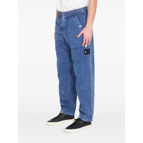 26SS 스톤 아일랜드 스트레이트 팬츠 143100001 S0J19 V0021 BLUE - STONE ISLAND