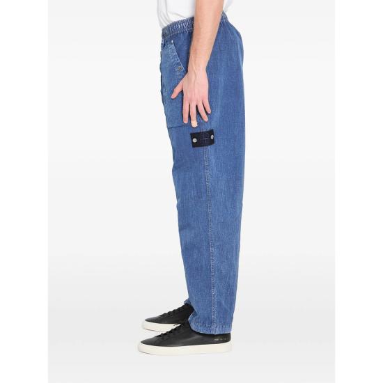 26SS 스톤 아일랜드 스트레이트 팬츠 143100001 S0J19 V0021 BLUE - STONE ISLAND