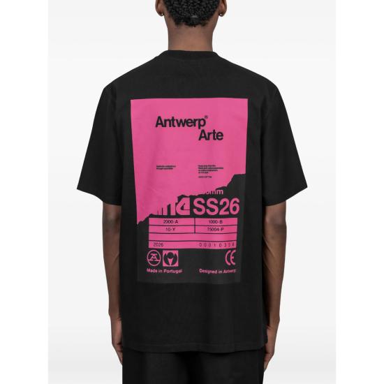 26SS 아르떼 앤트워프 반팔 티셔츠 099T 1 BLACK PINK - ARTE ANTWERP