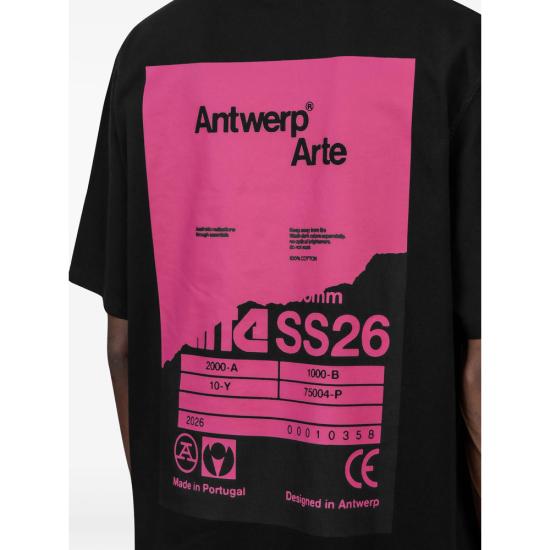 26SS 아르떼 앤트워프 반팔 티셔츠 099T 1 BLACK PINK - ARTE ANTWERP