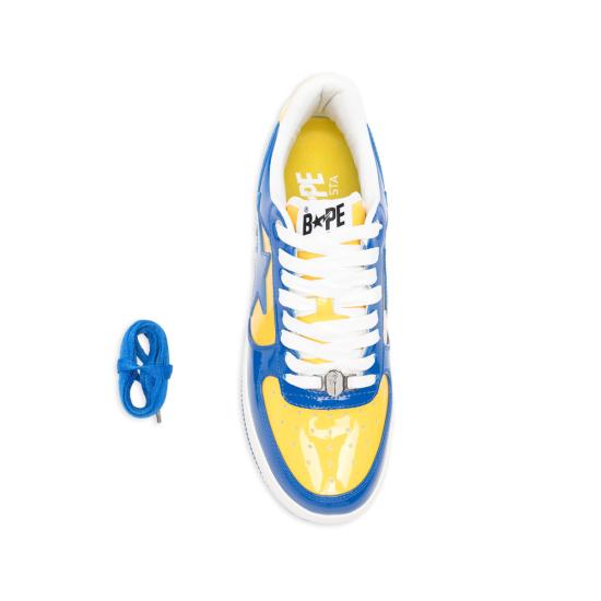 26SS 베이프 스니커즈 001FWM301325M BLUE BLUE YELLOW - BAPE