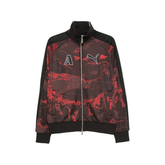 26SS Puma X Ahluwalia 집업 니트 635235 01 BLACK BLACK RED