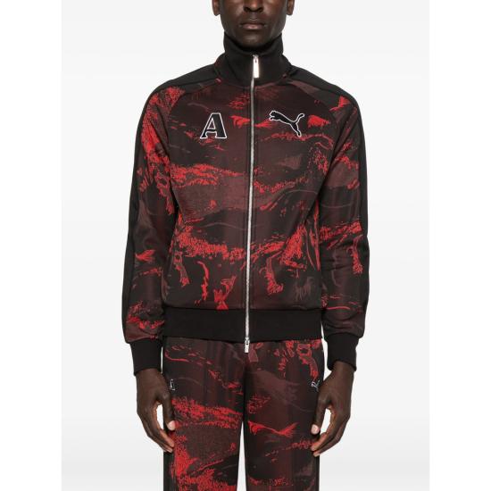 26SS Puma X Ahluwalia 집업 니트 635235 01 BLACK BLACK RED - OTHER BRANDS