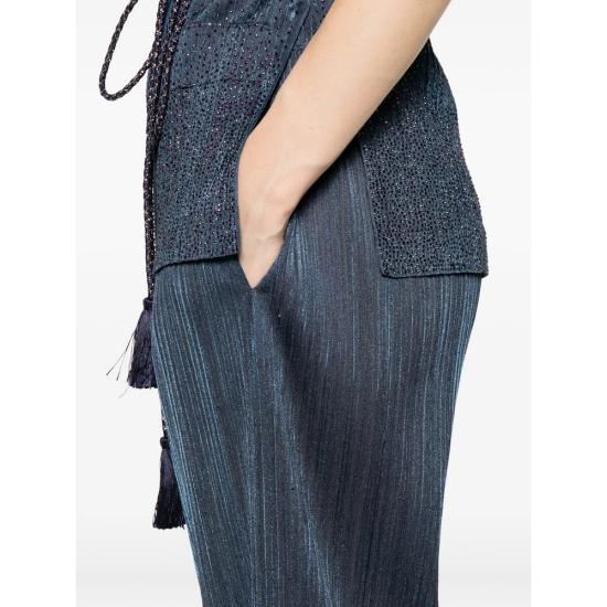 26SS 조르지오 아르마니 테이퍼드 팬츠 AF25067 GW003884 FB018 BLUE - GIORGIO ARMANI
