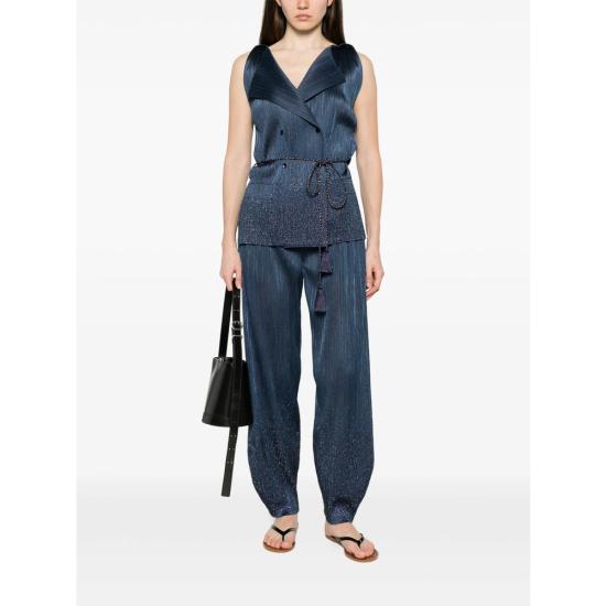 26SS 조르지오 아르마니 테이퍼드 팬츠 AF25067 GW003884 FB018 BLUE - GIORGIO ARMANI