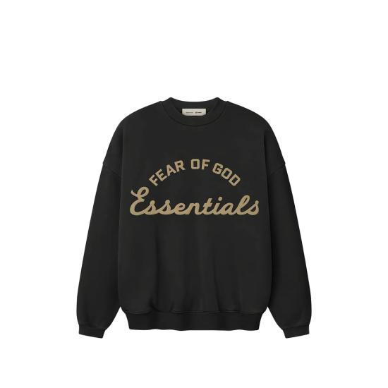 26FW 피어오브갓 90s 로고 크루넥 스웨트셔츠 192SP264451F FABLK BLACK