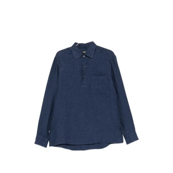 26SS 에르메네질도제냐 폴로 티셔츠 RUHX51A3 SRF13 007G BLUE