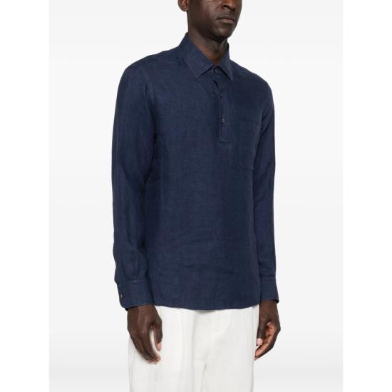 26SS 에르메네질도제냐 폴로 티셔츠 RUHX51A3 SRF13 007G BLUE - ERMENEGILDO ZEGNA