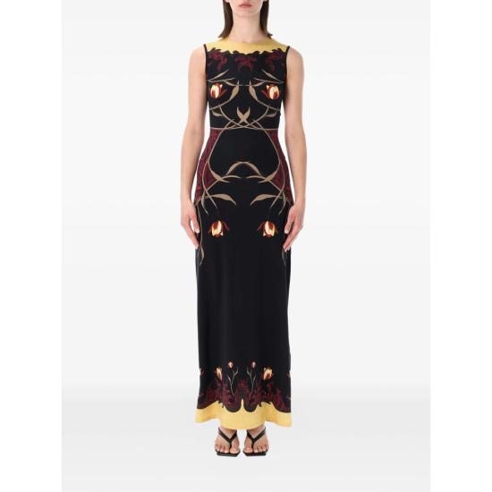 26SS 마린세르 롱 원피스 WDR479A CJER0118 BK97 BLACK
