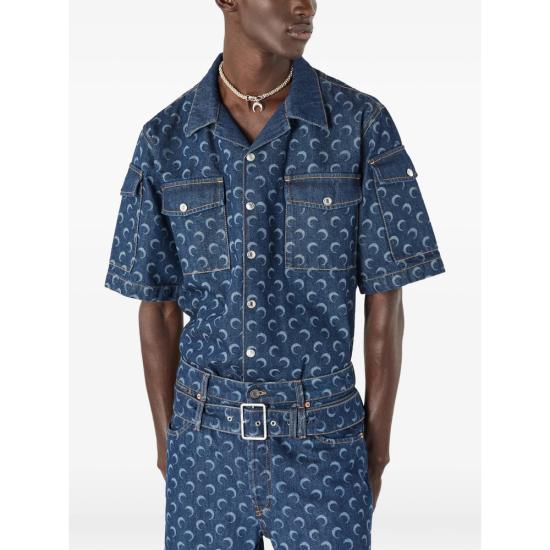 26SS 마린세르 데님 셔츠 MSI062A RDEN0002 BL80 BLUE - MARINE SERRE