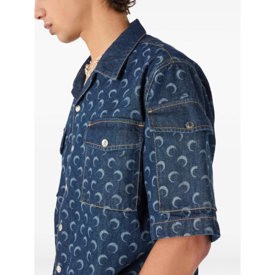 26SS 마린세르 데님 셔츠 MSI062A RDEN0002 BL80 BLUE - MARINE SERRE