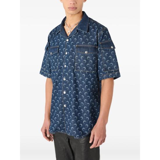 26SS 마린세르 데님 셔츠 MSI062A RDEN0002 BL80 BLUE - MARINE SERRE