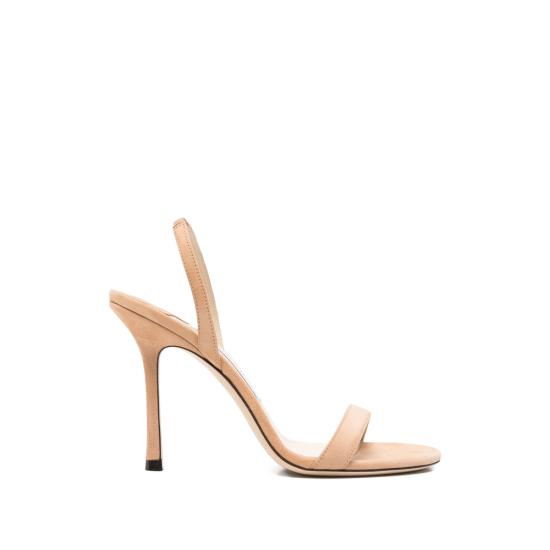26FW 지미추 힐/펌프스 JENN 100 SUE CHAI NEUTRALS