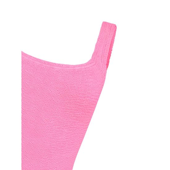 26SS 훈자 지 원피스 수영복 S SQUARE CR BUBBL PINK - HUNZA G