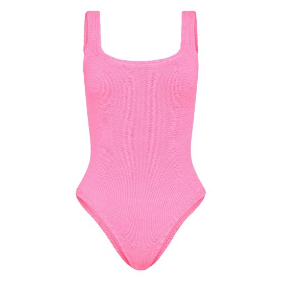 26SS 훈자 지 원피스 수영복 S SQUARE CR BUBBL PINK