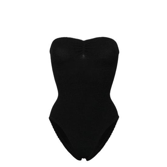 26SS 훈자 지 원피스 수영복 S BROOKE CR CRINKLE BLACK