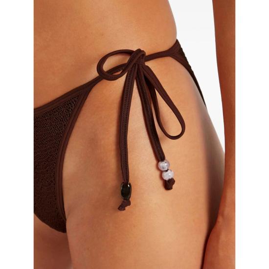 26SS 훈자 지 비키니 수영복 B GINA BDD METCRINKLE MCHOC BROWN - HUNZA G