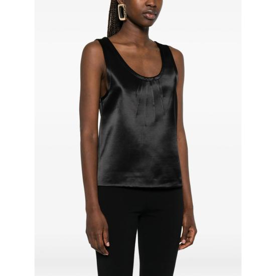 26SS 생로랑 민소매 티셔츠 863984 Y1K44 1000 BLACK - SAINT LAURENT