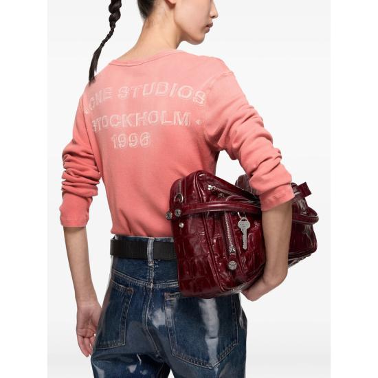 26SS 아크네 스튜디오 긴팔 티셔츠 CL0445 RED - ACNE STUDIOS