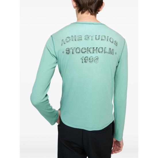 26SS 아크네 스튜디오 긴팔 티셔츠 CL0445 MINTG - ACNE STUDIOS