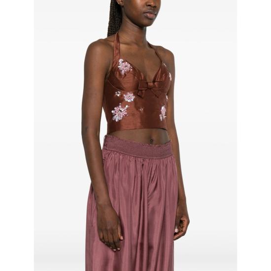 26SS 슈슈/통 민소매 티셔츠 FSDFTO06 FLA001 BN100 BROWN - SHUSHU/TONG