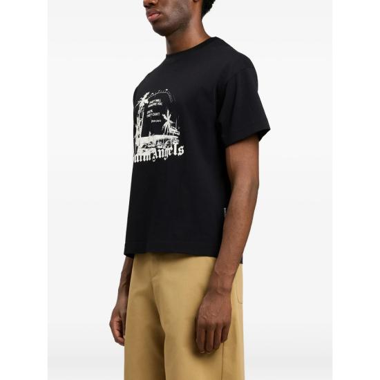 26SS 팜앤젤스 반팔 티셔츠 PMAA109S26 JER006 1003 BLACK - PALM ANGELS