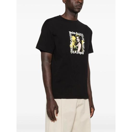 26SS 팜앤젤스 반팔 티셔츠 PMAA109S26 JER00F 1084 BLACK - PALM ANGELS