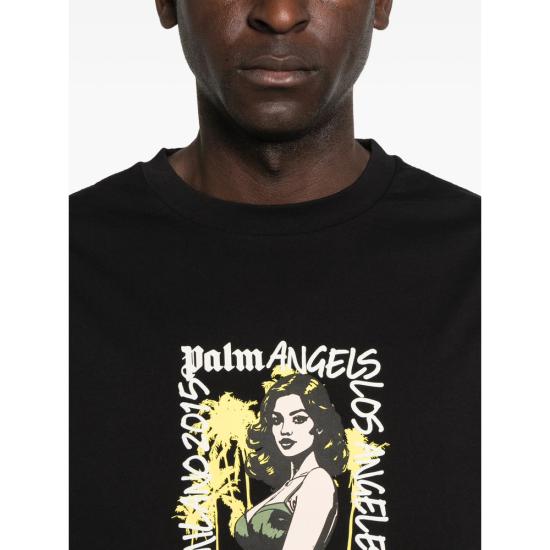 26SS 팜앤젤스 반팔 티셔츠 PMAA109S26 JER00F 1084 BLACK - PALM ANGELS