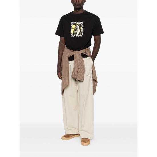 26SS 팜앤젤스 반팔 티셔츠 PMAA109S26 JER00F 1084 BLACK - PALM ANGELS