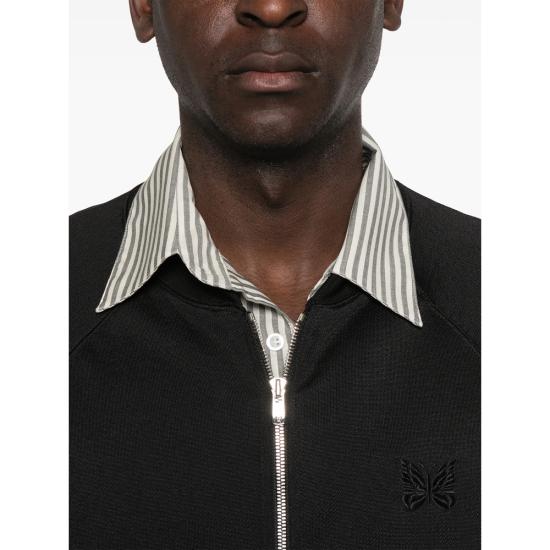 26SS 니들스 집업 니트 SX420 BLACK - NEEDLES