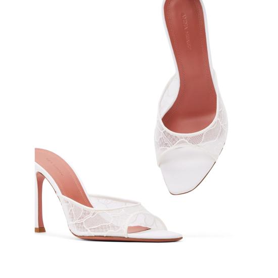 26SS 아미나 무아디 샌들 ALEXA LACE SLI 95 IVORY WHITE - AMINA MUADDI