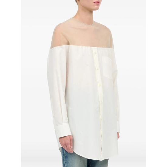 26SS MM6 메종마르지엘라 셔츠 M35256 S62NH0053 101 WHITE NEUTRALS - MM6 MAISON MARGIELA