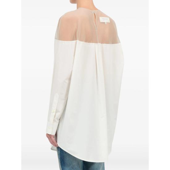 26SS MM6 메종마르지엘라 셔츠 M35256 S62NH0053 101 WHITE NEUTRALS - MM6 MAISON MARGIELA
