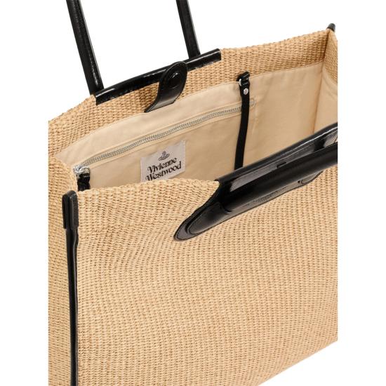 26SS 비비안웨스트우드 토트백 4D01000LU W01D0 B402 NEUTRALS - VIVIENNE WESTWOOD